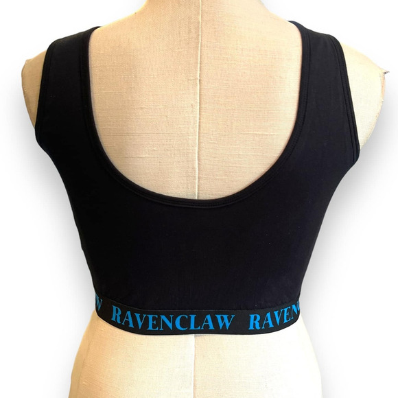 Torrid 3 (3X) Harry Potter Blue Plaid Ravenclaw Crest Wireless Bralette Bra New - Picture 2 of 3